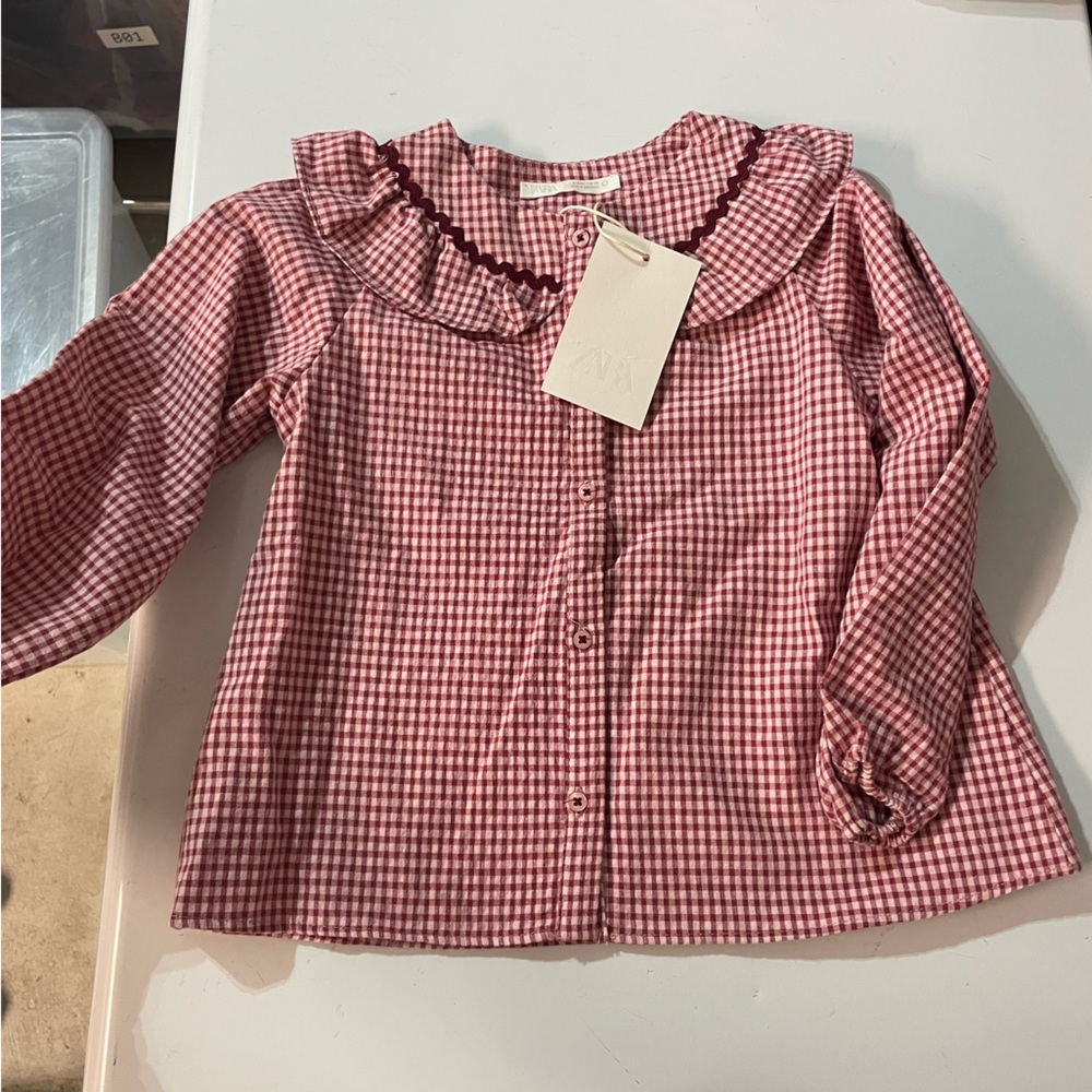 Zara Kids Gingham Blouse
